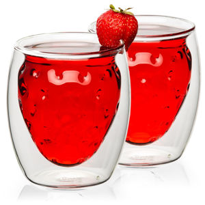 4home Termo pohár Strawberry Hot&Cool, 250 ml, 2 ks