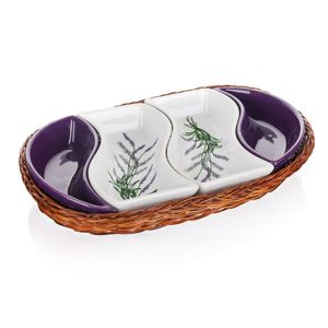 Banguet Lavender Servírovacie misy v košíku 30,5 cm