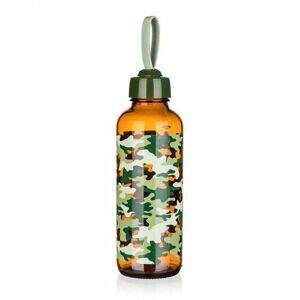 BANQUET Fľaša sklenná MANON 450 ml, camouflage