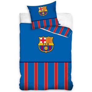 Carbotex Bavlnené obliečky FC Barcelona Half of Stripes, 140 x 200 cm, 70 x 90 cm