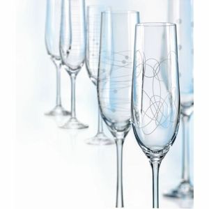 Mäser 6-dielna Sada pohárov na šampanské Elements Flauta 
