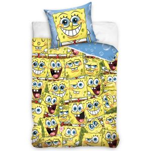 Detské bavlnené obliečky Sponge Bob Kam sa pozrieš, 140 x 200 cm, 70 x 90 cm