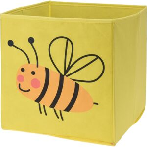 Detský textilný úložný box Včielka, 30 x 30 x 30 cm