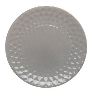 Florina Sada keramických dezertných tanierov Diamond 19,5 cm, 6 ks, sivá 