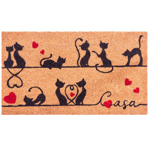 Trade Concept Kokosová rohožka Mačky, 40 x 70 cm