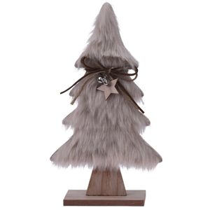 Vianočná dekorácia Hairy tree svetlohnedá, 41 cm