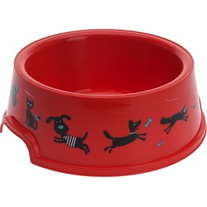 Miska pre domácich miláčikov Cane, červená, pr. 16,5 cm