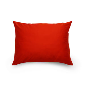 Kvalitex Obliečka na vankúš satén červená / smetanová, 70 x 90 cm