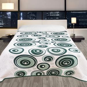 Forbyt Prehoz na posteľ Congo zelená, 140 x 220 cm