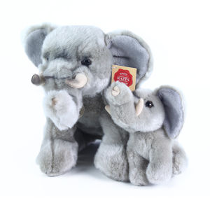 Rappa Plyšový slon s mláďaťom, 27 cm