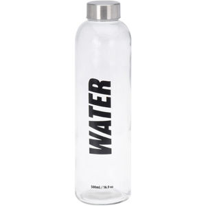Sklenená fľaša na vodu Water, 500 ml