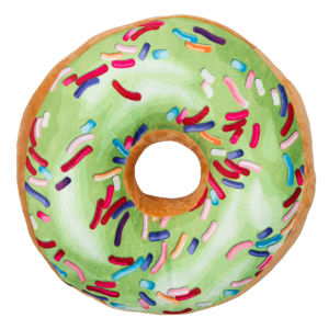 Jahu Tvarovaný vankúšik Donut zelená, 38 cm