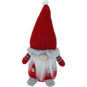 Vianočný škriatok s vysokou čiapkou Jokey červená, 14 x 11 x 30 cm